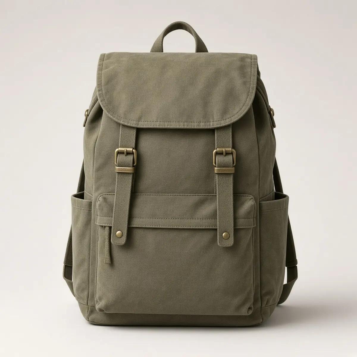 帆布雙肩包 / Canvas Backpack